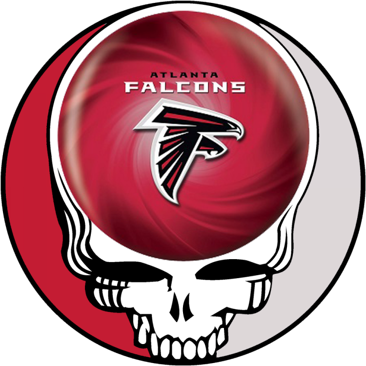 Atlanta Falcons skull logo iron on transfers